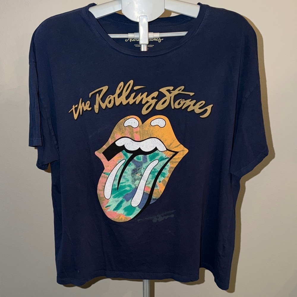 The Rolling Stones Navy Blue Graphic Tee